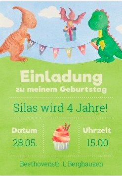 Dino Party für ‚kleine‘ Kinder