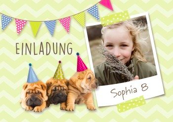 Geburtstagseinladung für Frühlingskinder