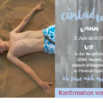 Einladung zur Konfirmation