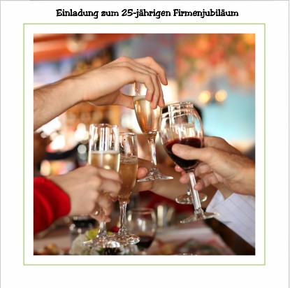 Einladung zum Firmenjubiläum - Einladungen auf einladung.com
