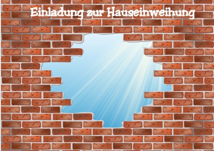 Einladung zur Hauseinweihung - Einladungen auf einladung.com