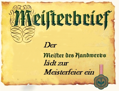 Einladung zur Meisterfeier - Einladungen auf einladung.com