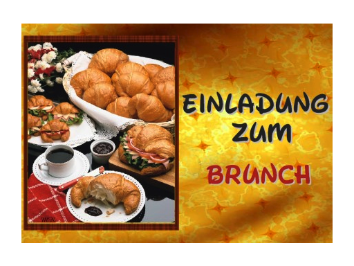 Rezept backofen: Einladung zum brunchen