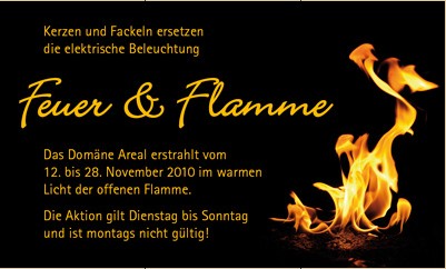 Einladung zur Sonderaktion eines Restaurants