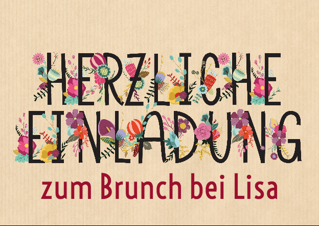 Einladungskarten Brunch und andere Gelegenheiten