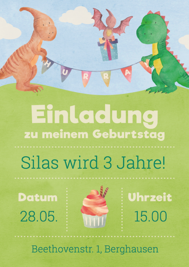 Dino Party für „kleine“ Kinder