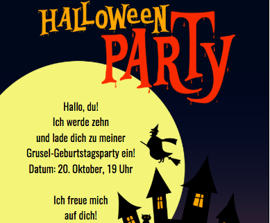 Party an Halloween