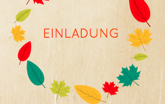 Einladung zur Herbstfeier