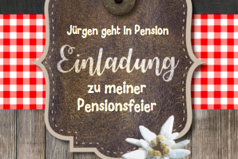 Einladung zur Rente oder Pension – der gemütliche Teil des Lebens startet!