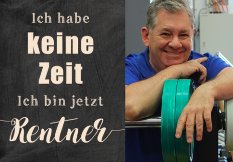 Rentner oder Pensionär: das hier ist die richtige Einladung zum Feiern