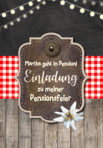 Zur Pensionsfeier diese Einladungskarte?