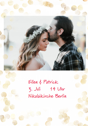 Einladung zu einer zwanglosen Hochzeit