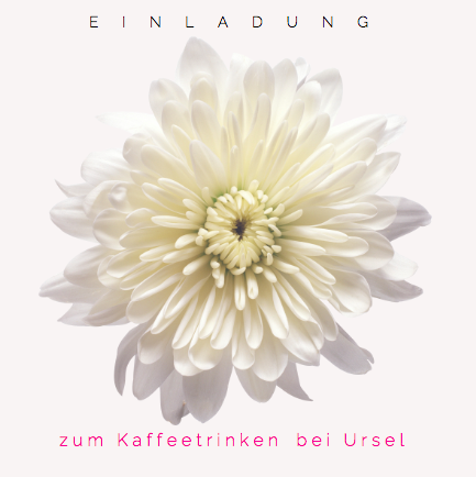 Einladung zum Kaffee und Kuchen