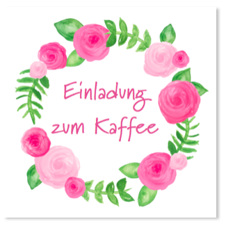 Zum Kaffee und kuchen hiermit einladen: Neutrale Einladung für alle Gelegenheiten