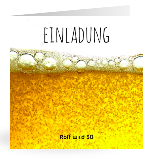 Einladung zum 50. Geburtstag