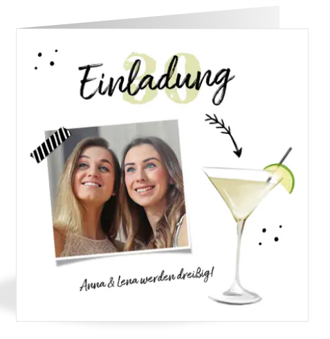 Einladung zur Cocktailparty