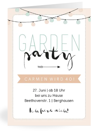 Einladung Zur Gartenparty Ganz Farbenfroh Damit Liegen Sie Im Fruhling Gut