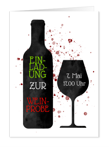 Einladung zur Weinprobe