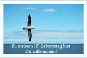 Einladung zum 18. Geburtstag