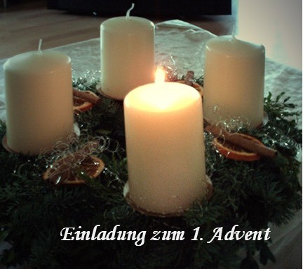 So gestalten Sie eine Einladung zum 1. Advent 