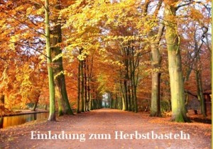 Einladung zum Herbstbasteln