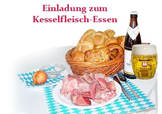 Einladung zum Kesselfleisch-Essen