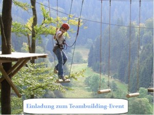 Einladung zum Teambuilding-Event