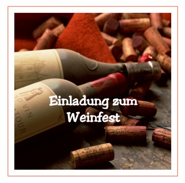 So einfach laden Sie zum Weinfest ein