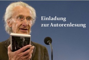 Einladung zur Autorenlesung mit Foto vom Schriftsteller