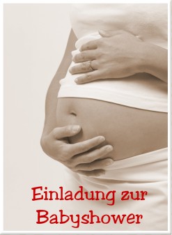 Einladung Zur Babyshower Verwohnt Die Schwangere Mutter Mit Geschenken