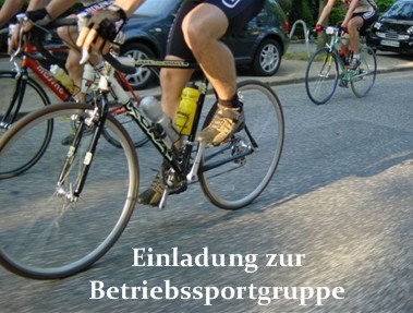 Einladung zur Betriebssportgruppe