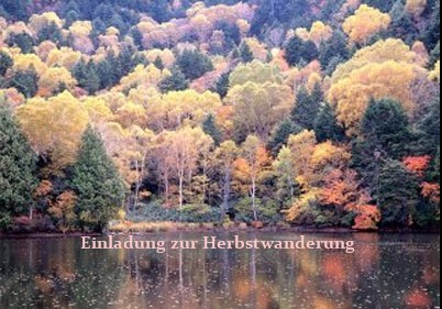 Einladung zur Herbstwanderung