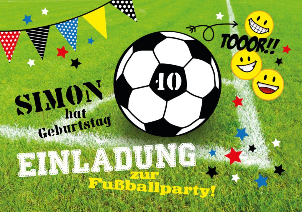 Geburtstag Fußballparty macht Kinder glücklich mit Bewegung und dieser