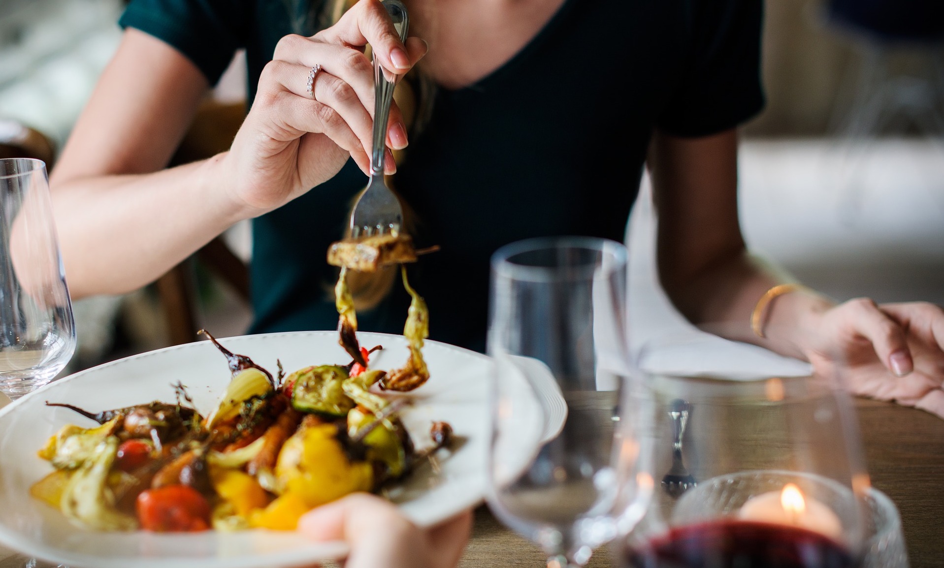 Romantisches Abendessen zu zweit